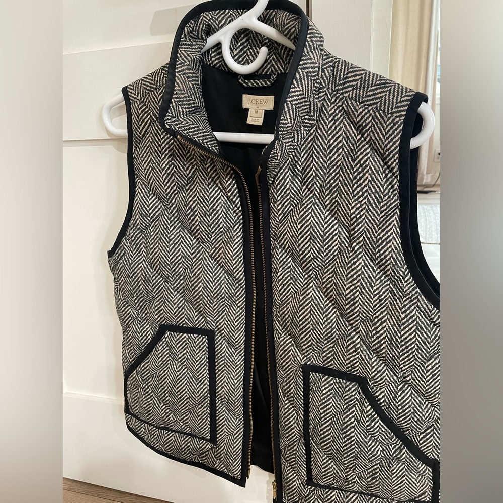 J Crew herringbone vest